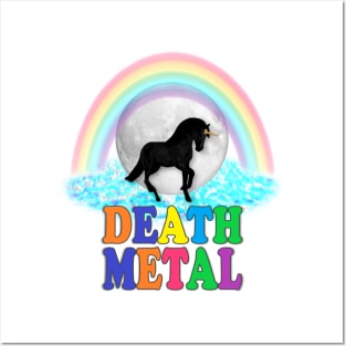 Death Metal Unicorn Posters and Art